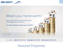 Tablet Screenshot of elevationestateagents.com
